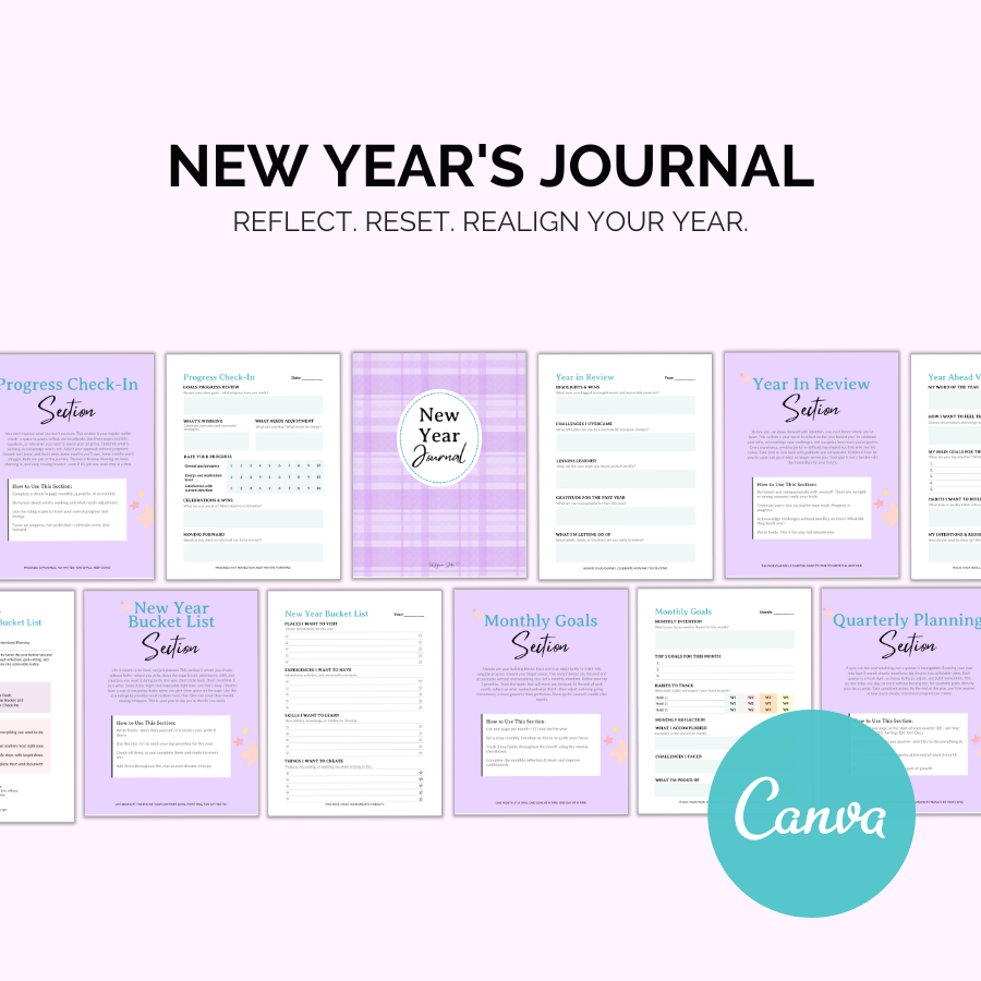 New Year’s Journal – Reflect, Reset & Realign