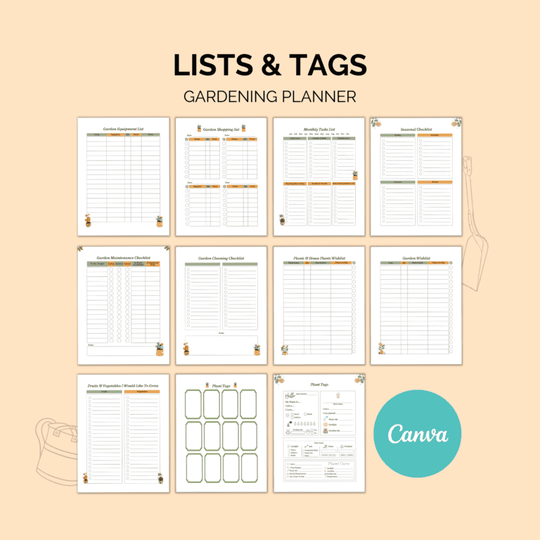 Gardening Planner Printable | Garden & Plant Tracker