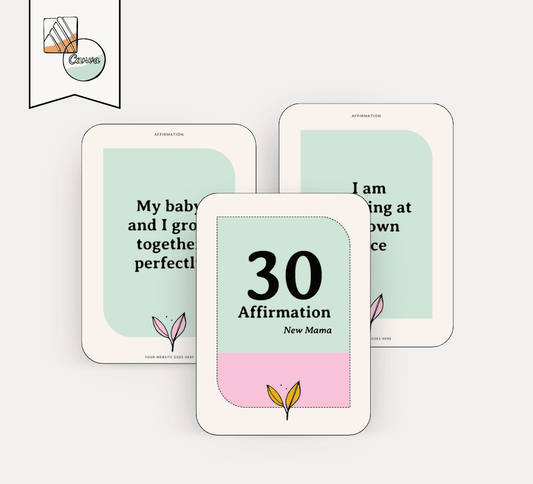 New Mama Affirmation Cards: 30 Gentle Reminders for Confidence & Calm