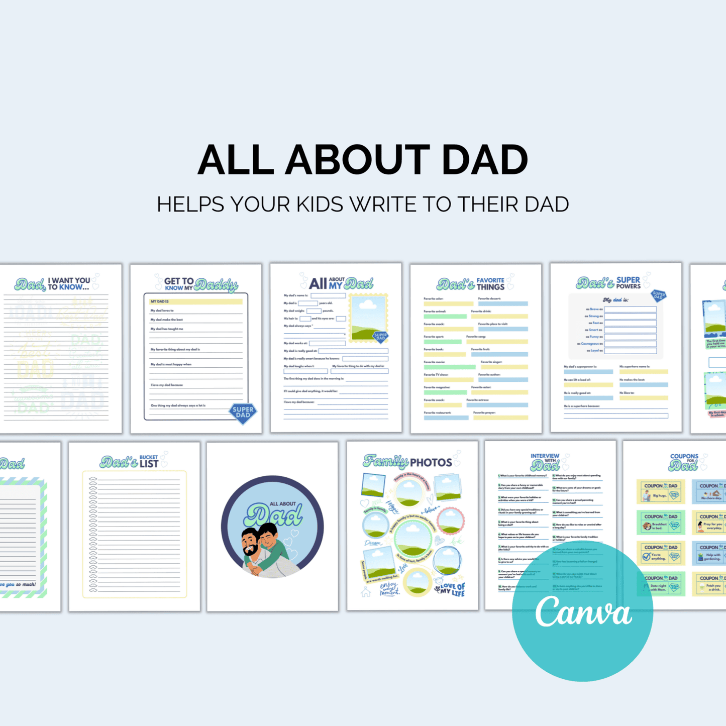 All About Dad Journal: Celebrate Dad’s Journey Kids plannerInkstagram StudioAll About Dad Journal: Celebrate Dad’s JourneyAll About Dad Journal: Celebrate Dad’s JourneyKids planner
