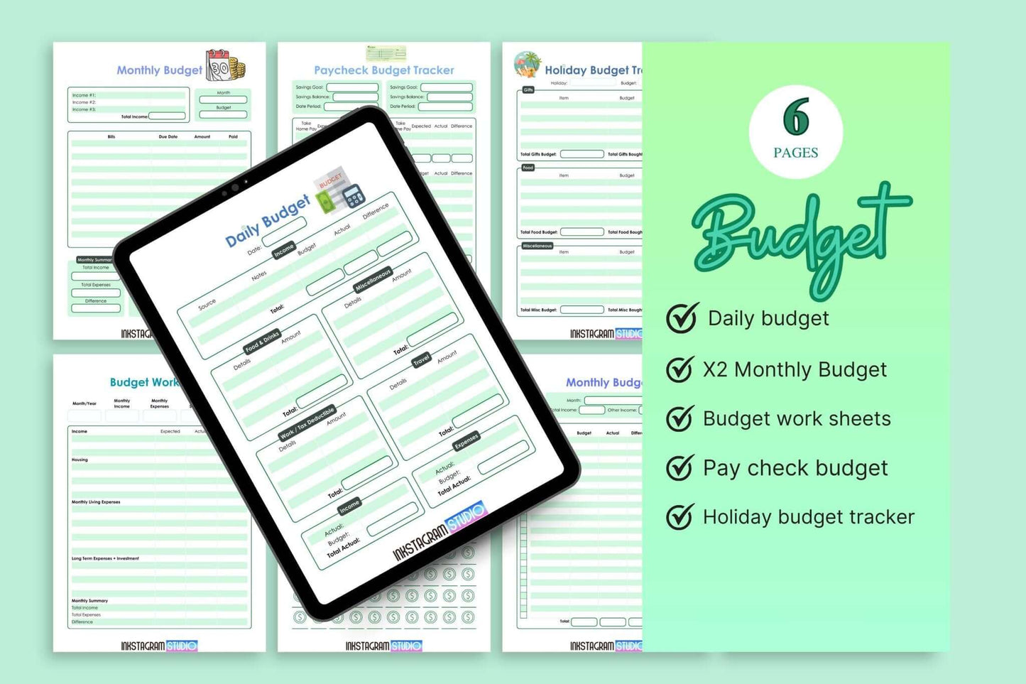 All - in - One financial Planner: Your Path to Financial Freedom FinancialInkstagram studioAll - in - One financial Planner: Your Path to Financial FreedomAll - in - One financial planner templates for budgeting and expense tracking.Financial