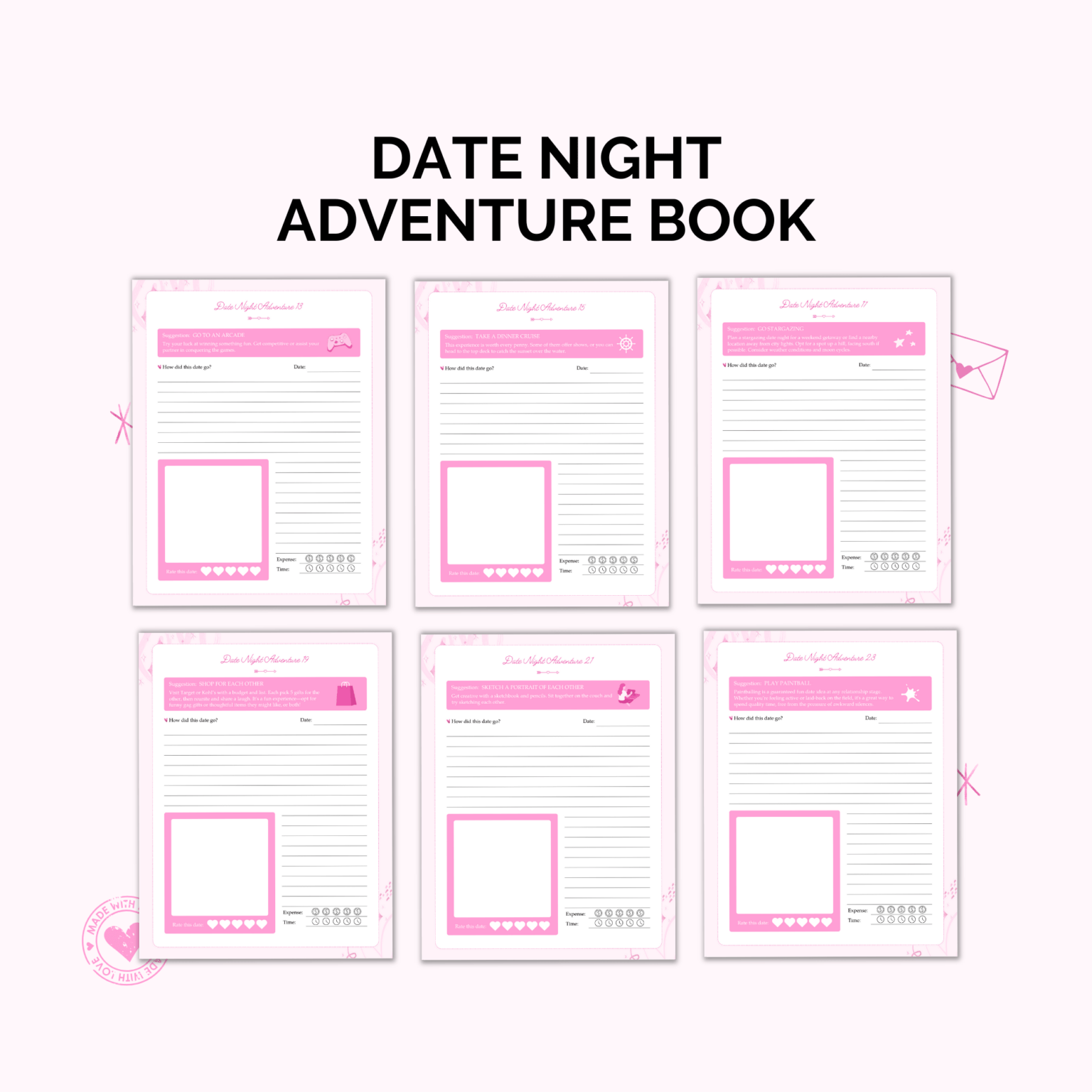 Date Night Adventures Booklet: Fun Ideas for Memorable Moments Adventures BookletInkstagram StudioDate Night Adventures Booklet: Fun Ideas for Memorable MomentsDate Night Adventures Booklet: Fun Ideas for Memorable MomentsAdventures Booklet