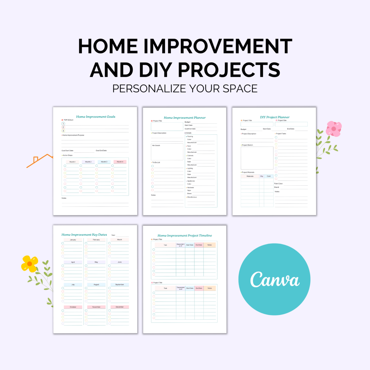 Home Improvement Planner: Plan, Budget & Transform Your Space Home improvementInkstagram StudioHome Improvement Planner: Plan, Budget & Transform Your SpaceHome Improvement Planner: Plan, Budget & Transform Your SpaceHome improvement