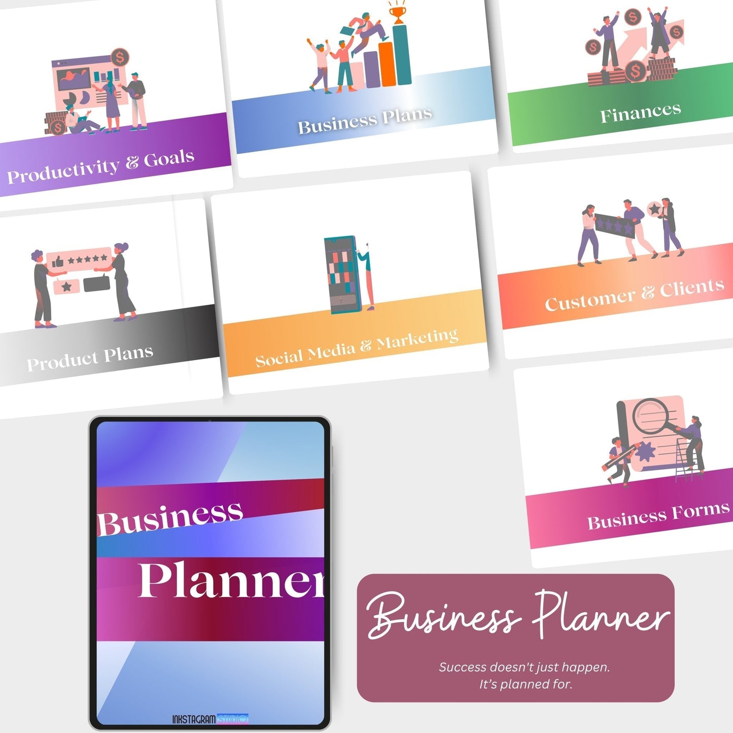 Ultimate Business Planner: Streamline Your Success with Comprehensive Strategy and Planning Tools Business PlannerInkstagram studioUltimate Business Planner: Streamline Your Success with Comprehensive Strategy and Planning ToolsUltimate Business Planner for entrepreneurs with strategy, planning, and organizational tools.Business Planner