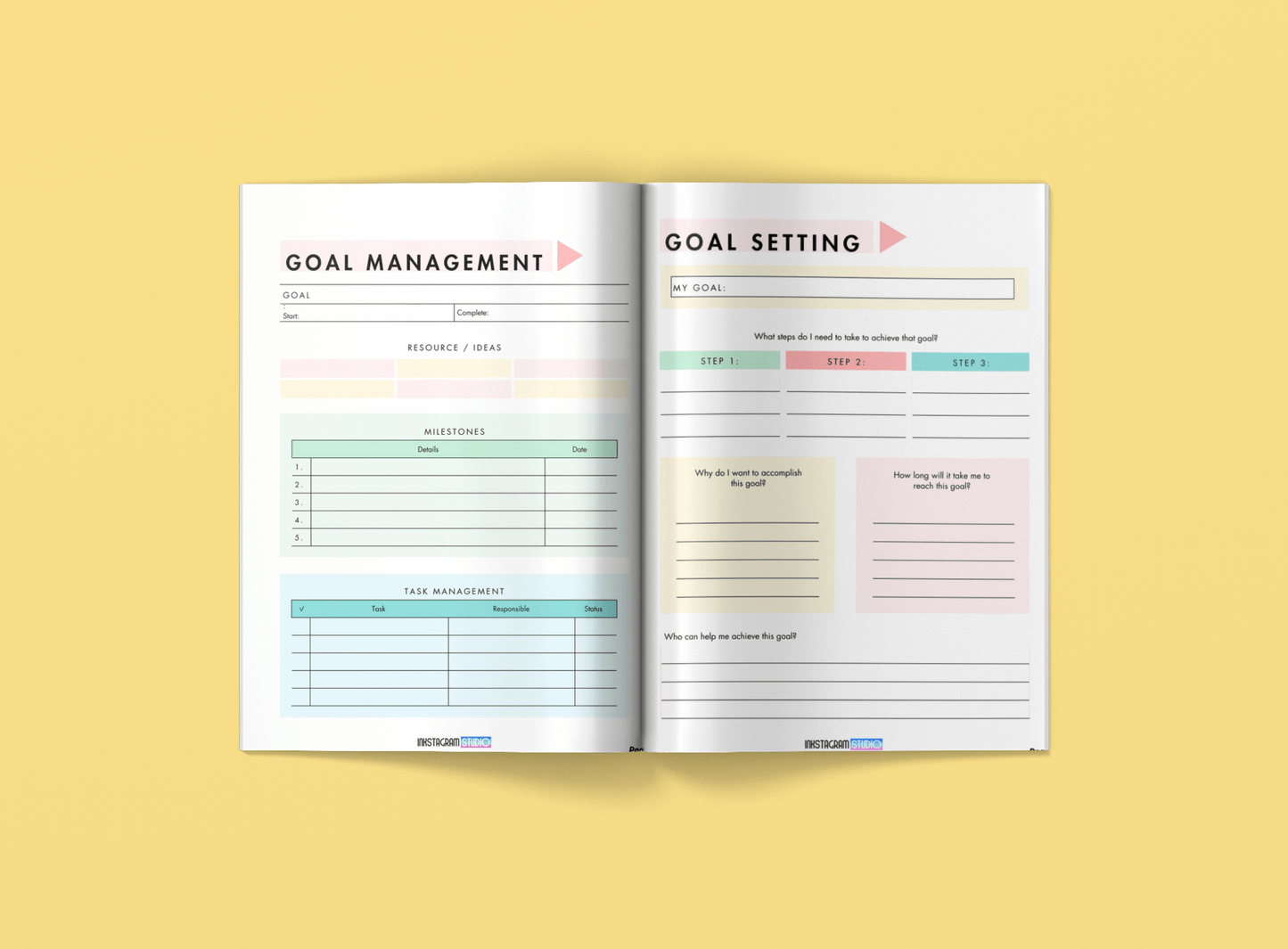 Ultimate Goal Mastery Planner: Your Step - by - Step Guide to Annual Success Goal setting Physical plannerInkstagram studioUltimate Goal Mastery Planner: Your Step - by - Step Guide to Annual SuccessUltimate Goal Mastery Planner: Your Step - by - Step Guide to Annual SuccessGoal setting Physical planner
