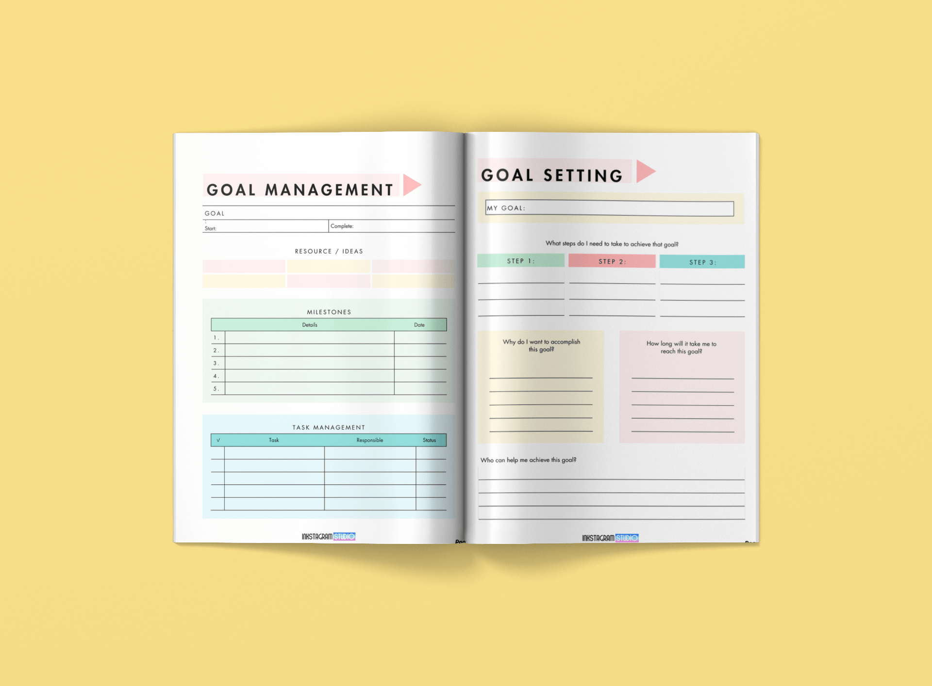 Ultimate Goal Mastery Planner: Your Step - by - Step Guide to Annual Success Goal setting Physical plannerInkstagram studioUltimate Goal Mastery Planner: Your Step - by - Step Guide to Annual SuccessUltimate Goal Mastery Planner: Your Step - by - Step Guide to Annual SuccessGoal setting Physical planner