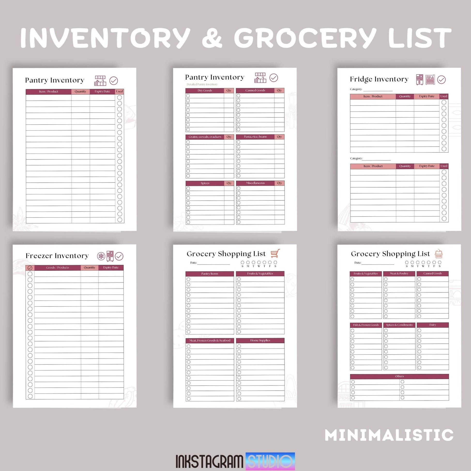 Ultimate Meal Planner: Your All - in - One Guide to Easy Meal Prep & Organization ™ Meal PlannerInkstagram studioUltimate Meal Planner: Your All - in - One Guide to Easy Meal Prep & Organization ™Ultimate Meal Planner pages for organized meal prep and grocery management.Meal Planner
