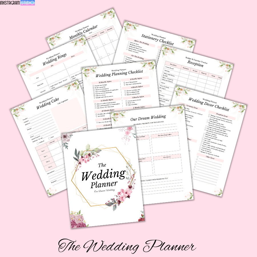 Ultimate Wedding Planner: Your Complete Guide to a Perfect Wedding Day Wedding PlannerInkstagram studioUltimate Wedding Planner: Your Complete Guide to a Perfect Wedding DayUltimate Wedding Planner: Your Complete Guide to a Perfect Wedding DayWedding Planner
