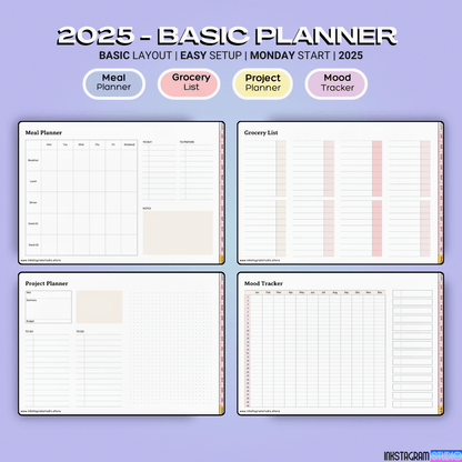 2025 Basic Hyperlinked Planner – All - In - One Digital Planner with 2,500+ Stickers & More! all in one PlannerInkstagram studio2025 Basic Hyperlinked Planner – All - In - One Digital Planner with 2,500+ Stickers & More!2025 Basic Hyperlinked Planner – All - In - One Digital Planner with 2,500+ Stickers & More!all in one Planner