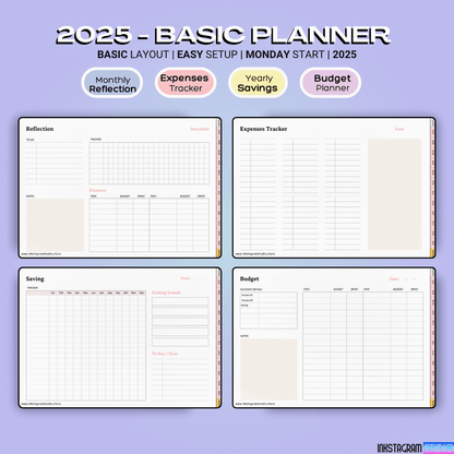 2025 Basic Hyperlinked Planner – All - In - One Digital Planner with 2,500+ Stickers & More! all in one PlannerInkstagram studio2025 Basic Hyperlinked Planner – All - In - One Digital Planner with 2,500+ Stickers & More!2025 Basic Hyperlinked Planner – All - In - One Digital Planner with 2,500+ Stickers & More!all in one Planner