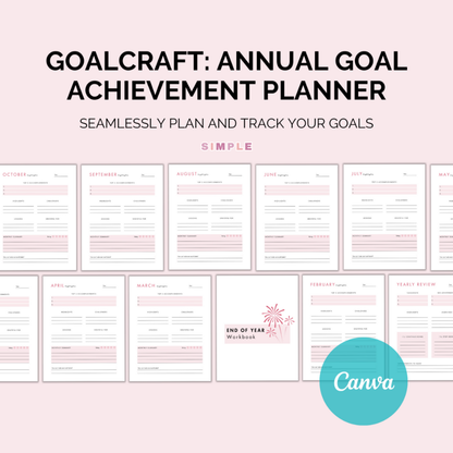 GoalCraft: Annual Goal Achievement Planner