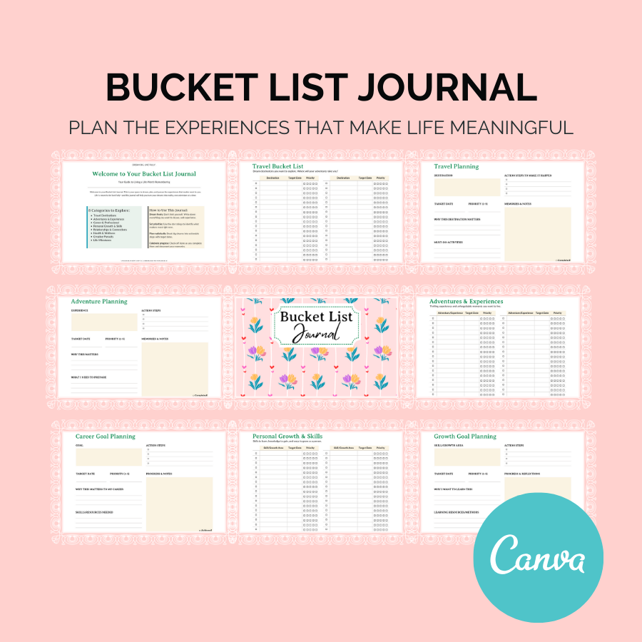 Bucket List Journal – Plan the Experiences That Matter