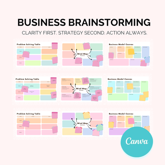 Business Brainstorming Planner – Clarity, Strategy & Action