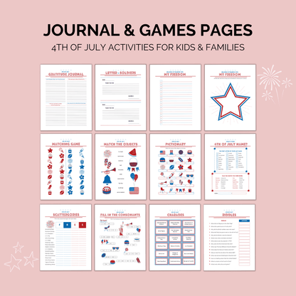 4th of July Games Printable | Party & Family Activities