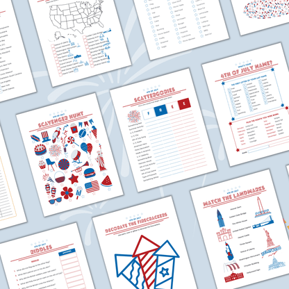 4th of July Games Printable | Party & Family Activities