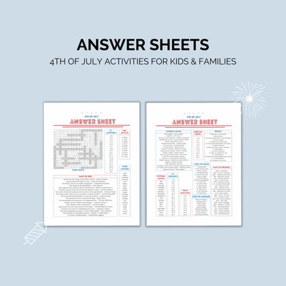 4th of July Games Printable | Party & Family Activities