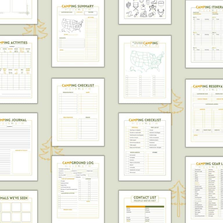 Camping Planner Printable | Trip & Packing Organizer
