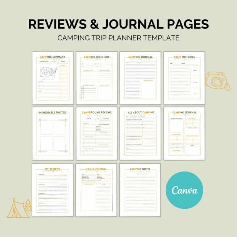 Camping Planner Printable | Trip & Packing Organizer