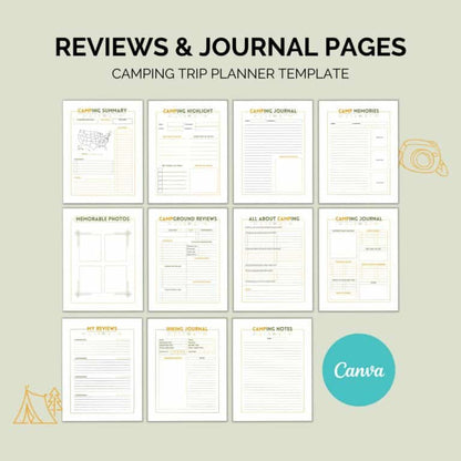 Camping Planner Printable | Trip & Packing Organizer