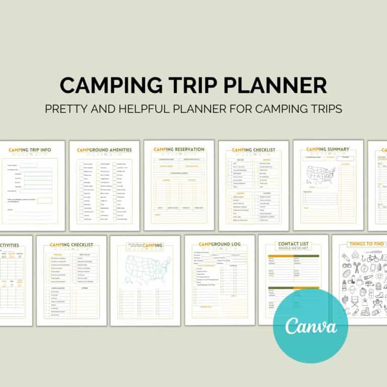 Camping Planner Printable | Trip & Packing Organizer