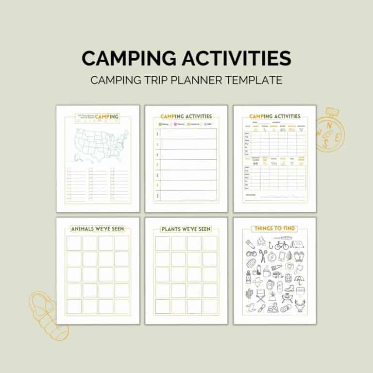Camping Planner Printable | Trip & Packing Organizer