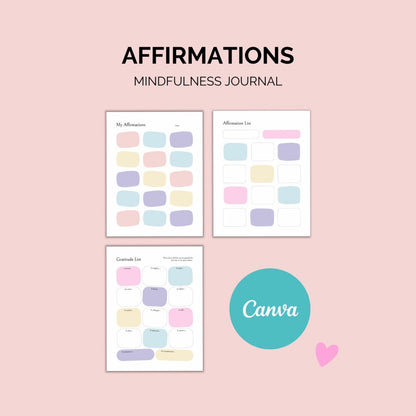 Mindfulness Journal Printable | Self-Care & Reflection Pages