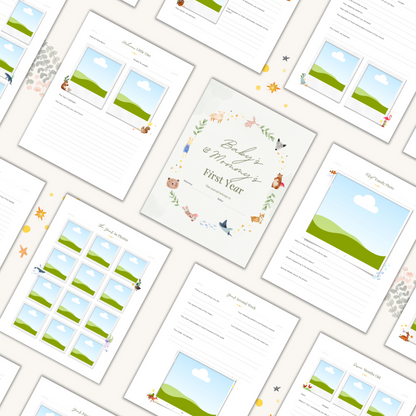 Baby’s & Mommy’s First Year Memory Book: Capture Milestones, Photos & Magical Moments