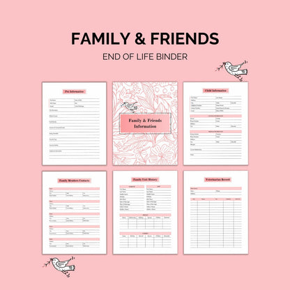 End-of-Life Binder Printable | Final Wishes & Documents