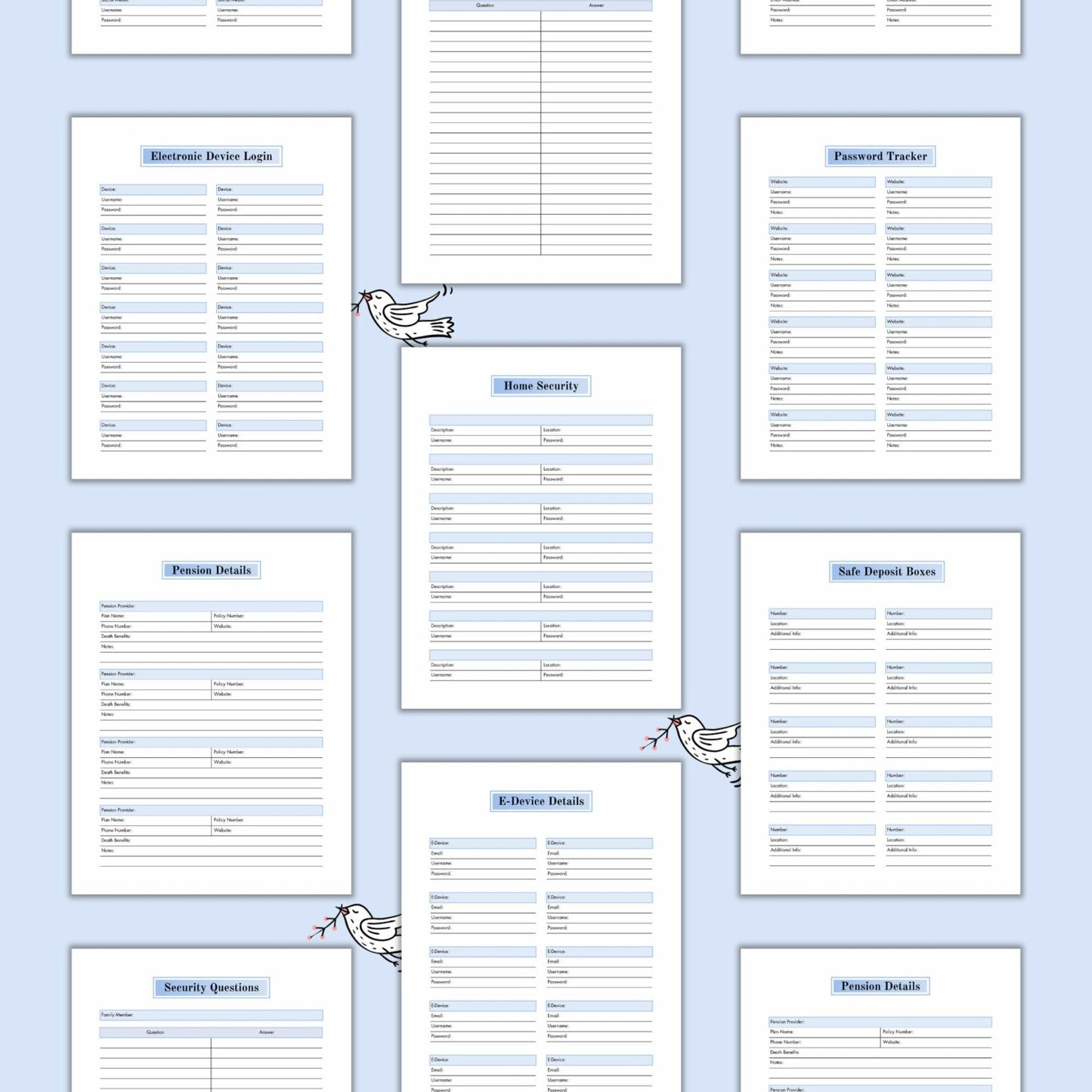 End-of-Life Binder Printable | Final Wishes & Documents
