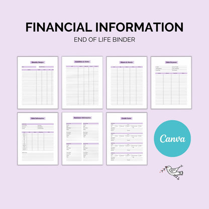 End-of-Life Binder Printable | Final Wishes & Documents