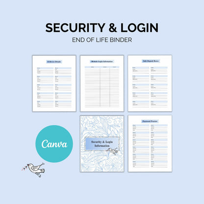 End-of-Life Binder Printable | Final Wishes & Documents