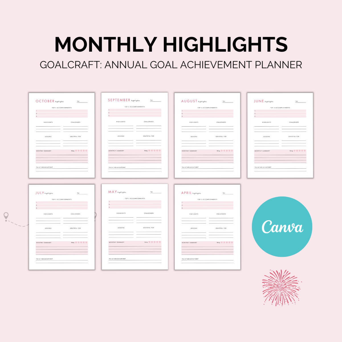GoalCraft: Annual Goal Achievement Planner