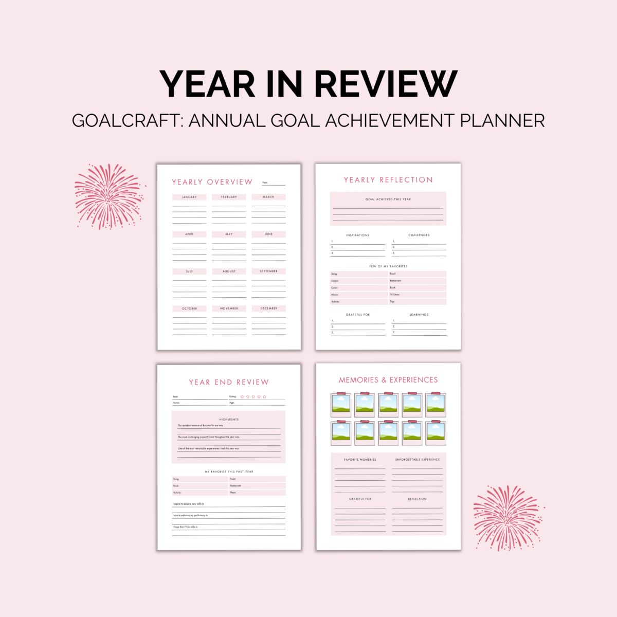 GoalCraft: Annual Goal Achievement Planner