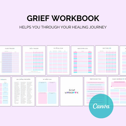 Grief Workbook Printable | Healing & Reflection Journal