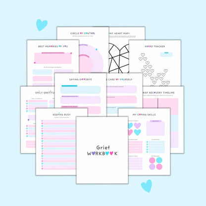 Grief Workbook Printable | Healing & Reflection Journal