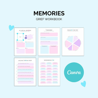 Grief Workbook Printable | Healing & Reflection Journal