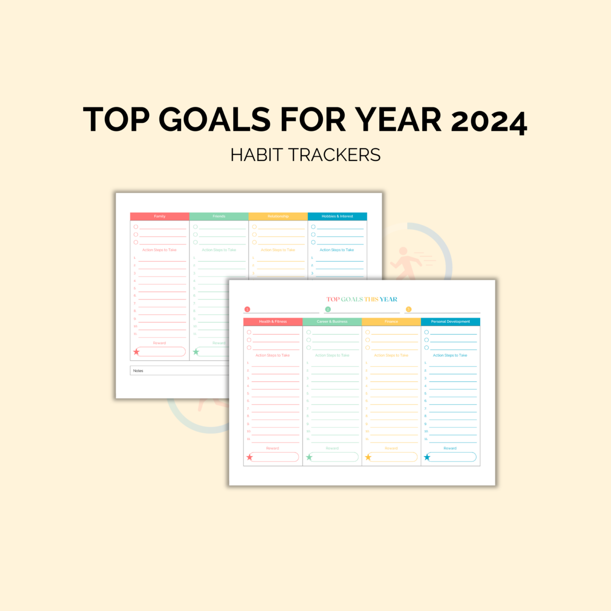 Habit Tracker Printable Bundle | Monthly + Weekly Trackers