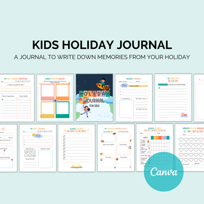 Holiday Journal for Kids Printable | Fun Activity Book