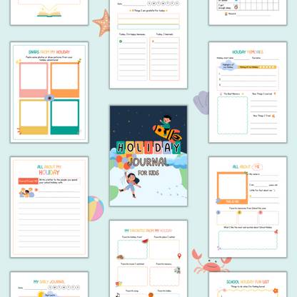 Holiday Journal for Kids Printable | Fun Activity Book