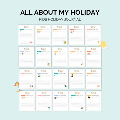 Holiday Journal for Kids Printable | Fun Activity Book