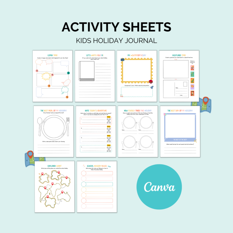 Holiday Journal for Kids Printable | Fun Activity Book