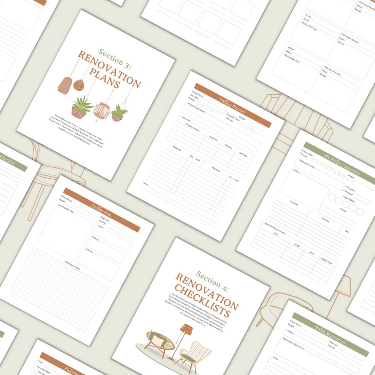 Home Renovation Planner Printable | Remodel & Budget Binder