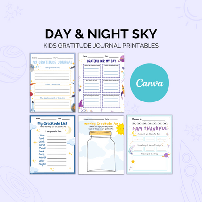 Kids Gratitude Journal Printables | 60+ Cute Pages