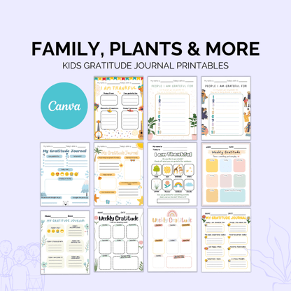 Kids Gratitude Journal Printables | 60+ Cute Pages