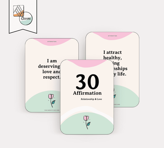 Relationship & Love Affirmation Cards: 30 Powerful Prompts for Healthy, Loving Connections