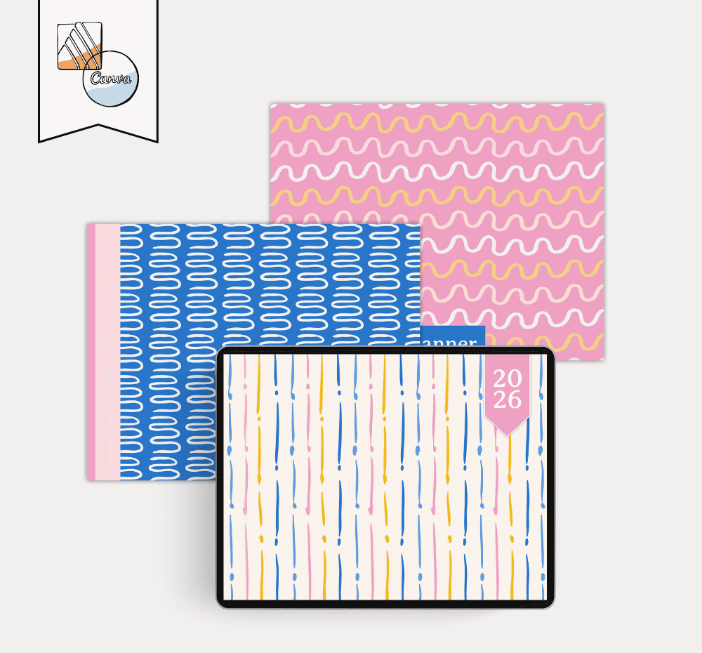 Pastel Squiggle Planner Covers 2026: Playful Patterns to Refresh Your Digital Planner