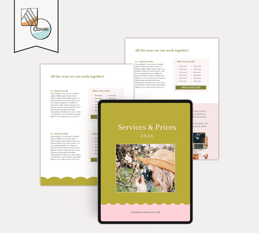 Services & Prices 2026: Client Packages, Inclusions & Investment Guide (Editable PDF)