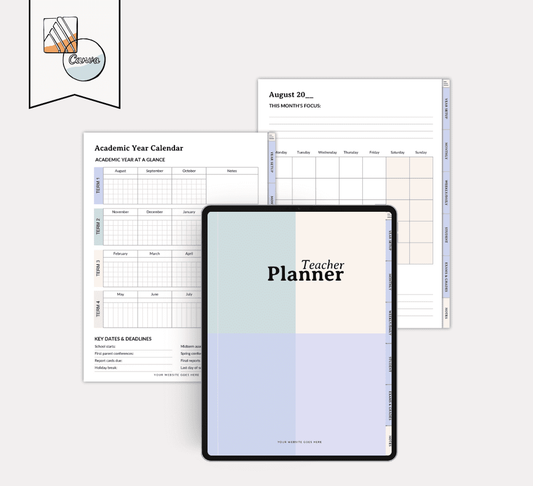 Teacher Planner: Your Complete Academic Year Organiser for Classes, Schedules & Key Dates