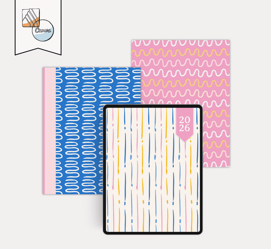 Pastel Squiggle Planner Covers 2026: Playful Patterns to Refresh Your Digital Planner