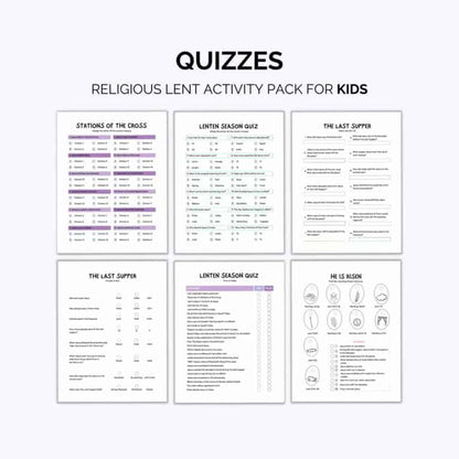 Religious Lent Activities – Product Suite
